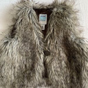 Toddler faux fur vest